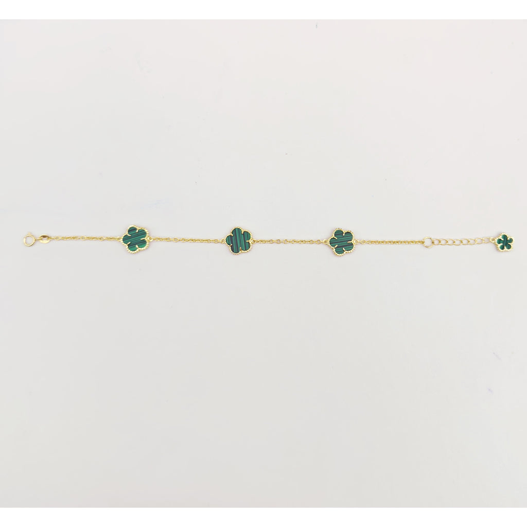 Gold-Plated Clover Bracelet