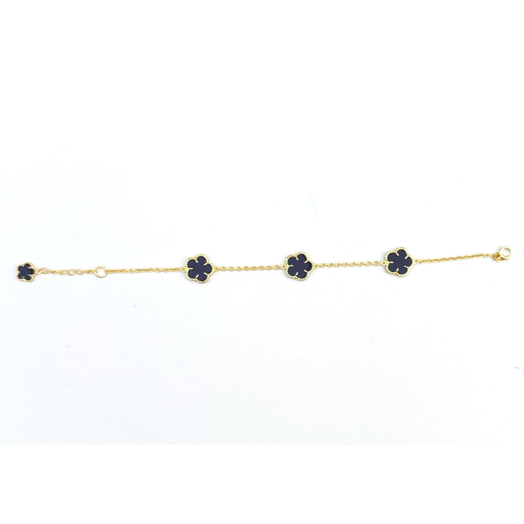Gold-Plated Clover Bracelet