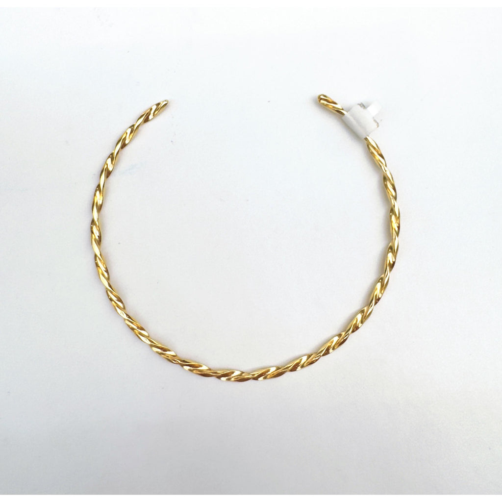 Gold-Plated Twisted Necklace