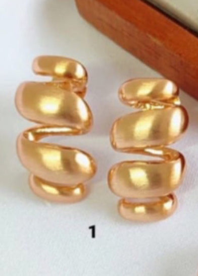 Brushed earrings
