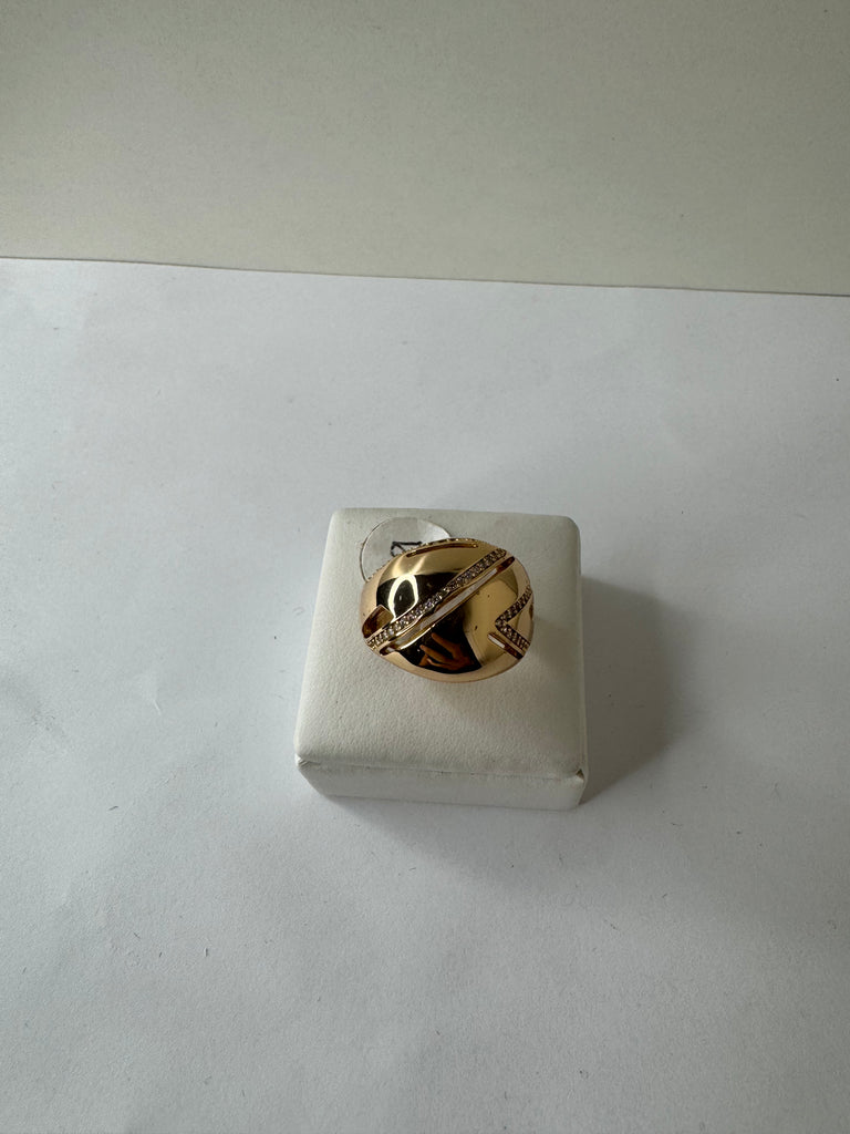 Golden Orbit Dome Ring
