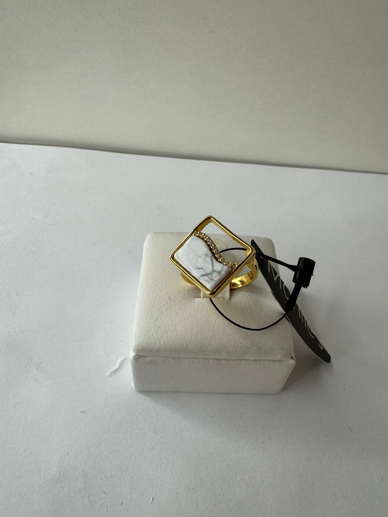 Marble Muse Statement Ring