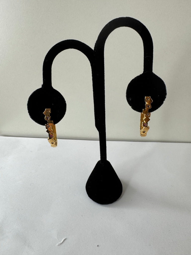 Love Script Hoop Earrings