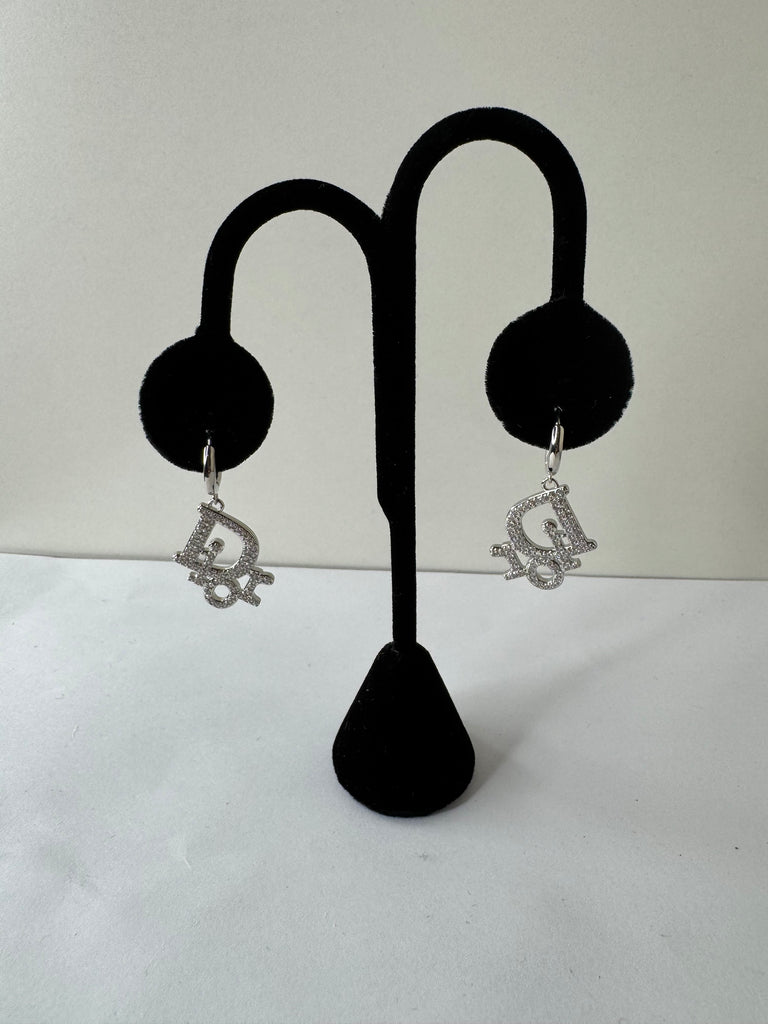 Diamond-Cut DG Hoop Earrings