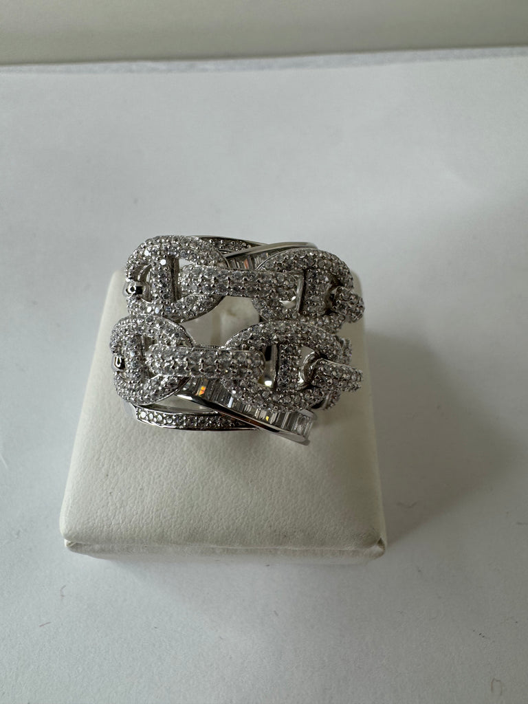 Iced Cuban Link Ring
