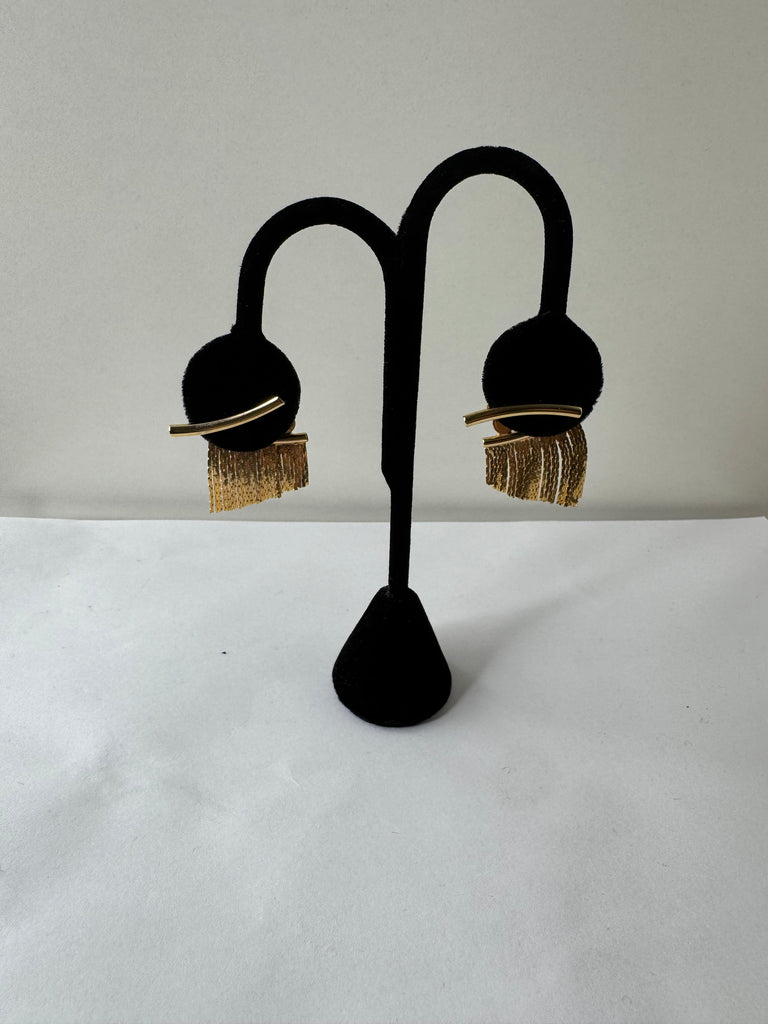 Fringe Chain Drop Earrings
