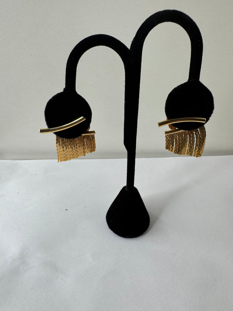 Fringe Chain Drop Earrings