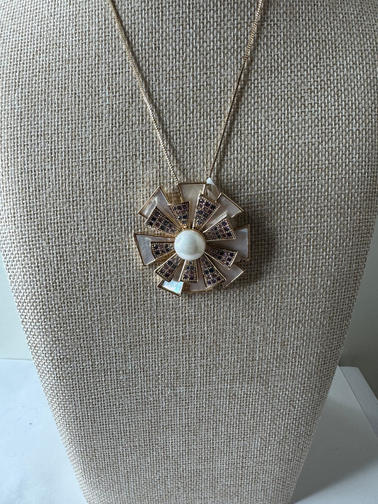 Radiant Bloom Pendant Necklace