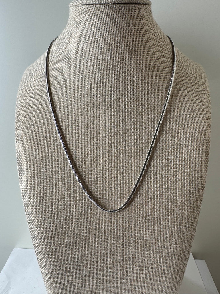 Sleek Silver Snake Chain