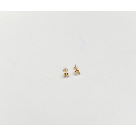 Gold-Plated Classic Stud Earrings