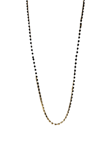 Black and Gold Long Necklace