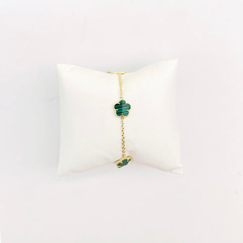 Gold-Plated Clover Bracelet