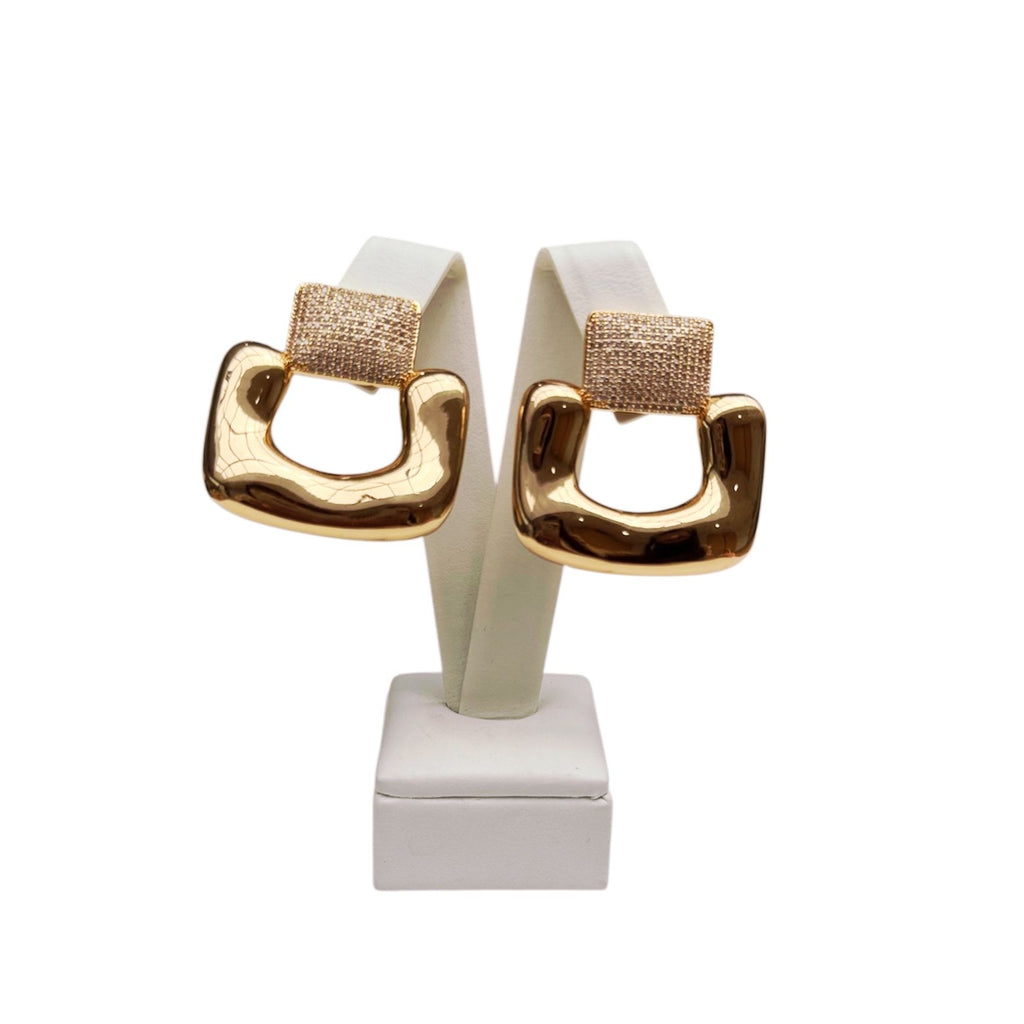 Geometric Gold Earrings