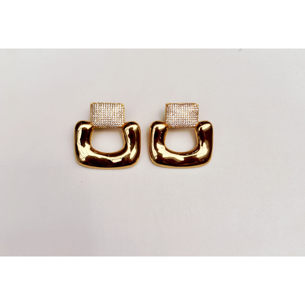 Geometric Gold Earrings
