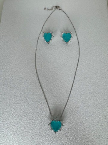 Ocean Heart Jewelry Set