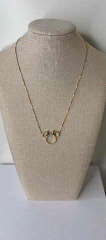 Minnie Mouse Bow Necklace
