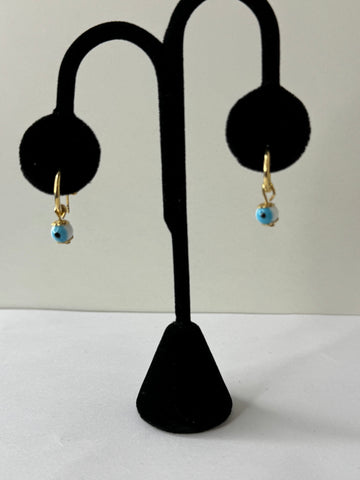 Mini Evil Eye Drop Earrings