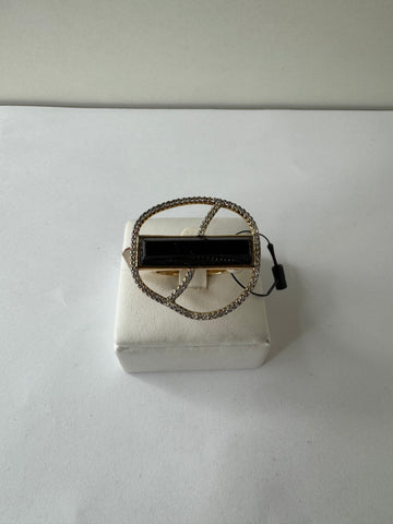 Black Bar and Crystal Orbit Ring