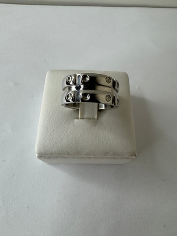 industrial-Chic Silver Ring