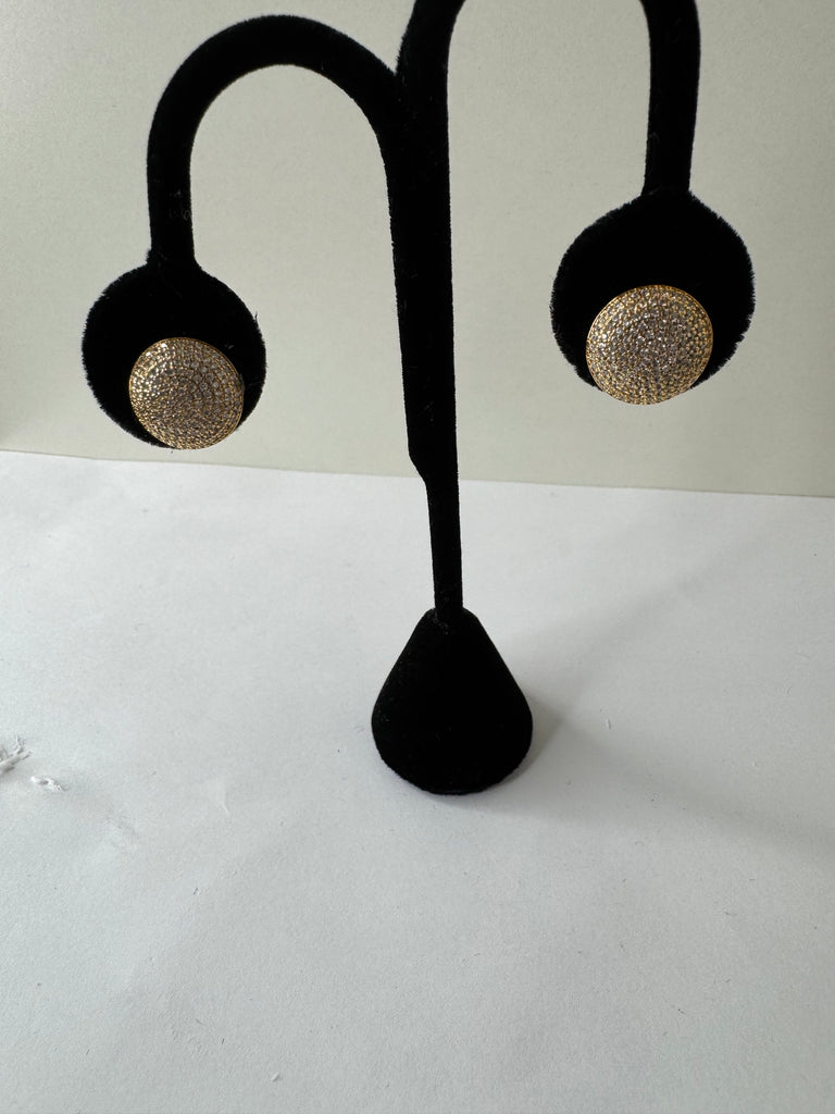Golden Halo Stud Earrings