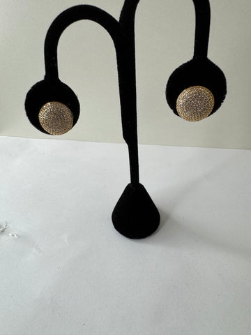 Golden Halo Stud Earrings