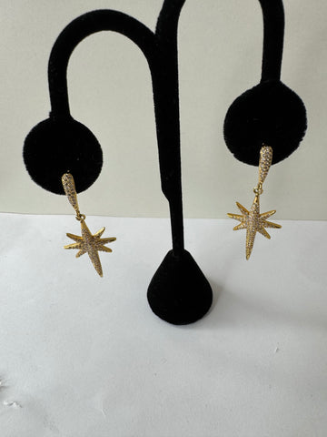 North Star Drop Earrings