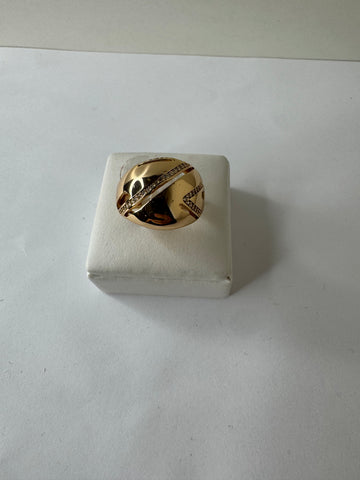 Golden Orbit Dome Ring