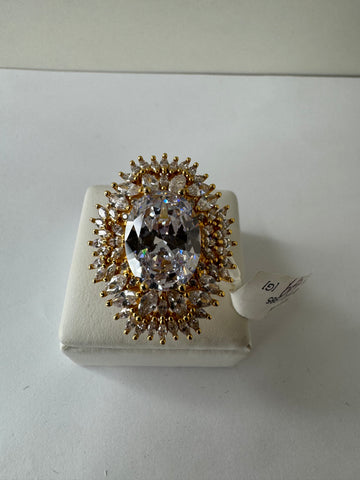 Radiant Royalty Oval Ring