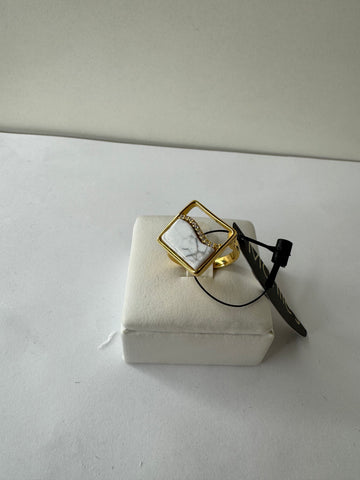 Marble Muse Statement Ring