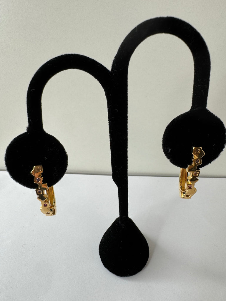 Love Script Hoop Earrings