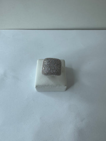 Crystal Dome Cocktail Ring