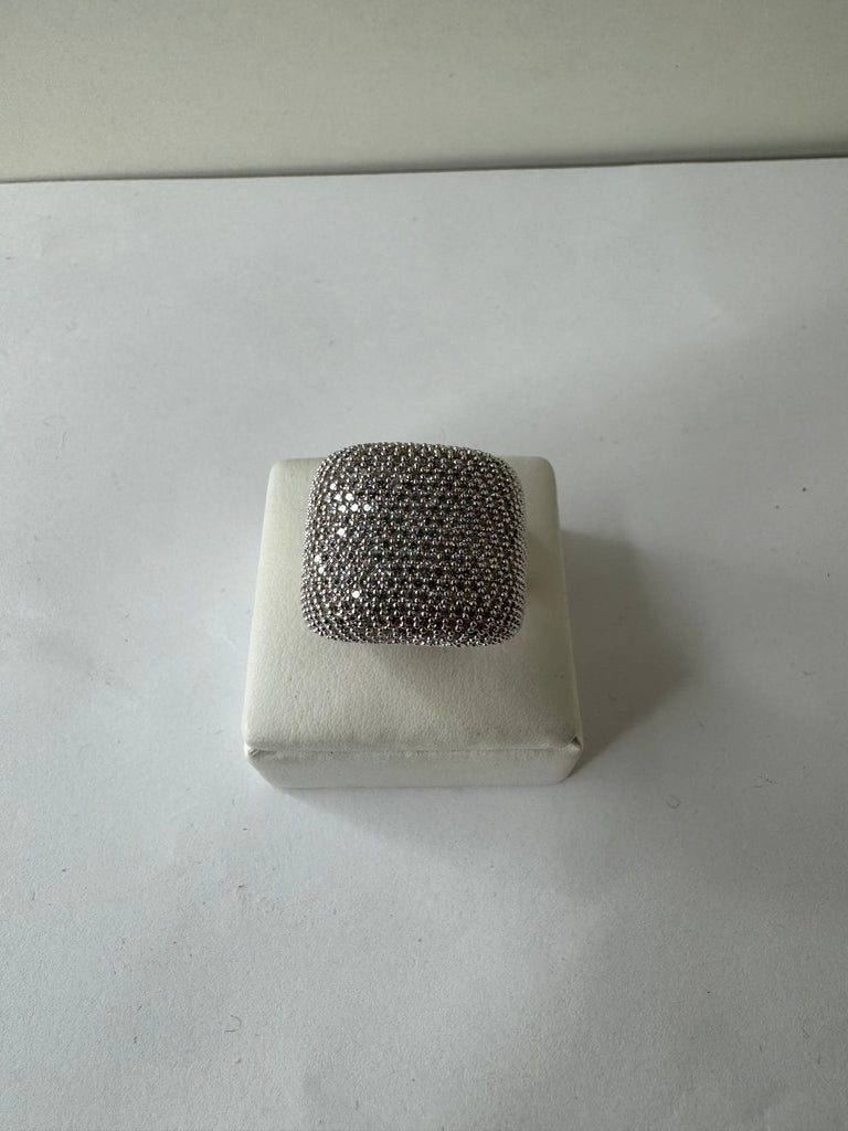 Crystal Dome Cocktail Ring
