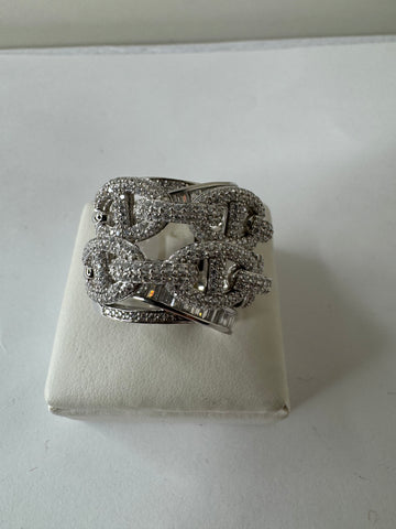 Iced Cuban Link Ring