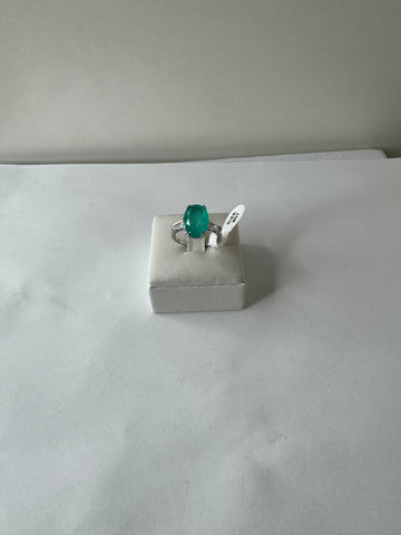 Emerald Oval Solitaire Ring