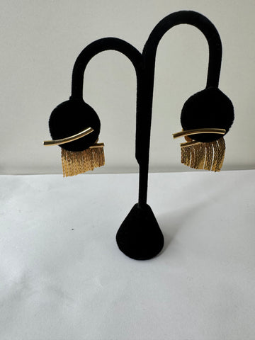Fringe Chain Drop Earrings