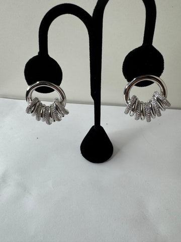 Frosted Loop Hoops