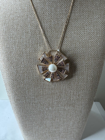Radiant Bloom Pendant Necklace
