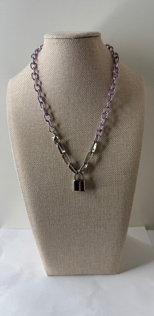 Lock & Link Chain Necklace