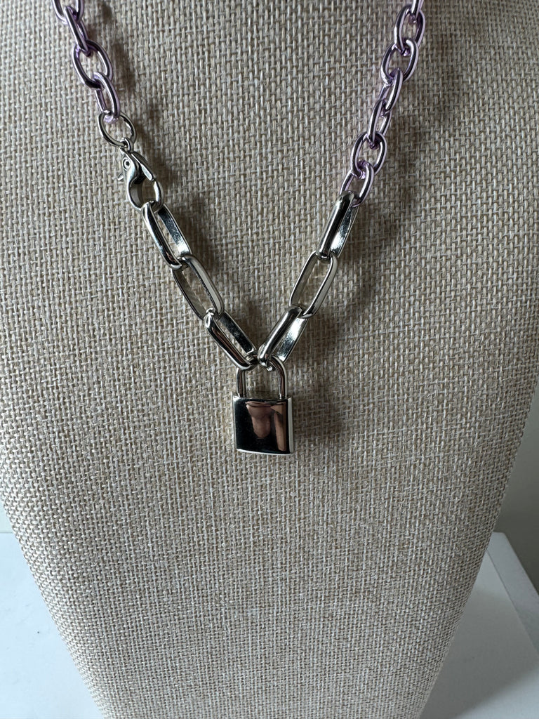 Lock & Link Chain Necklace