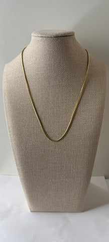 Golden Sleek Herringbone Chain