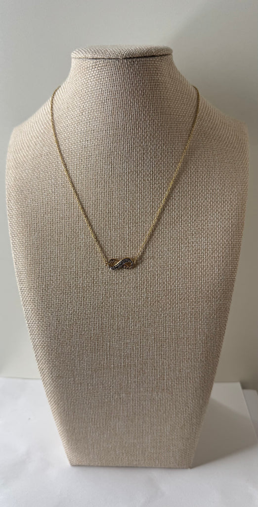 Gold Infinity "Sister" Necklace