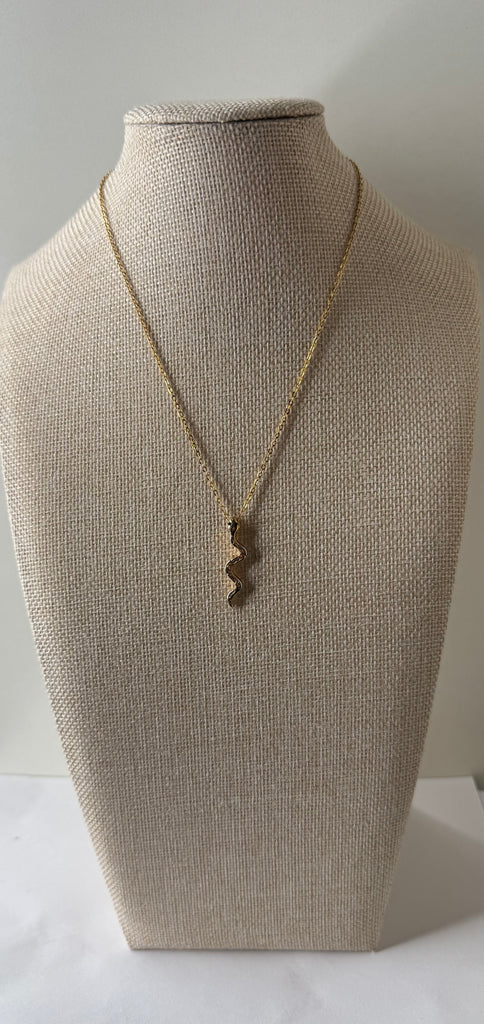 olden Snake Pendant Necklace