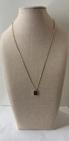 Gold Mini Flower Charm Necklace